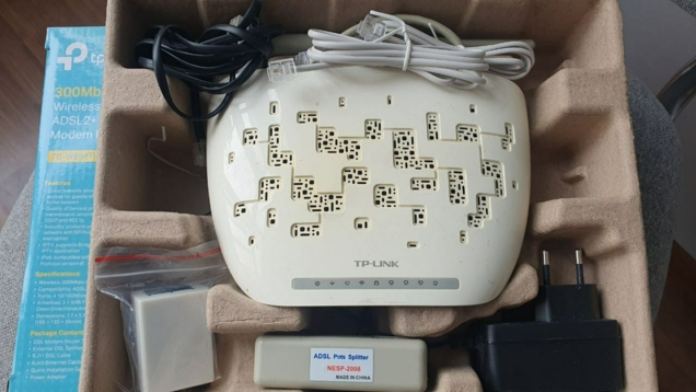 ADSL модем TP-Link N300 Wi-Fi роутер с ADSL2+ модемом