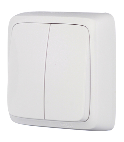 Серия розеток выключателей ALFA открытой установки от HEGEL 