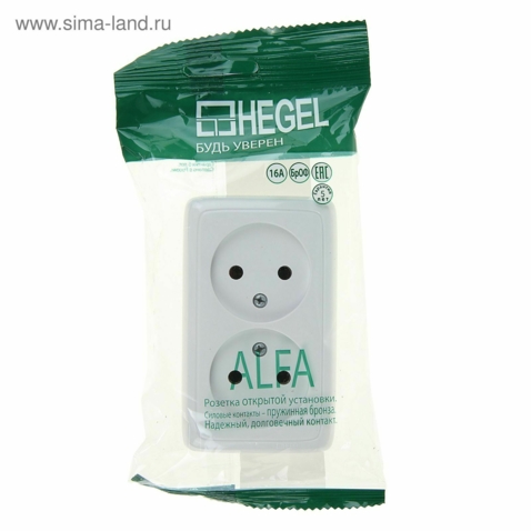Серия розеток выключателей ALFA открытой установки от HEGEL 