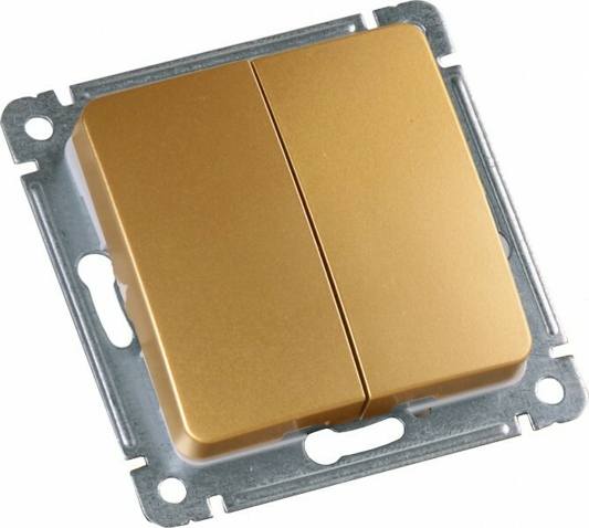 Серия розеток выключателей MASTER цвет золото от HEGEL 