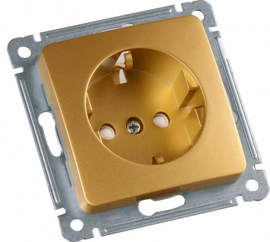 Серия розеток выключателей MASTER цвет золото от HEGEL 