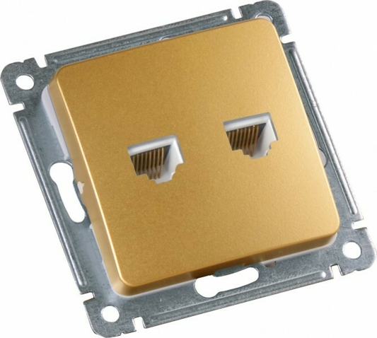 Серия розеток выключателей MASTER цвет золото от HEGEL 