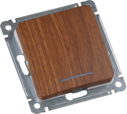 Розетки выключатели рамки механизмы Master цвет дуб от Hegel