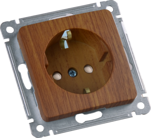 Розетки выключатели рамки механизмы Master цвет дуб от Hegel