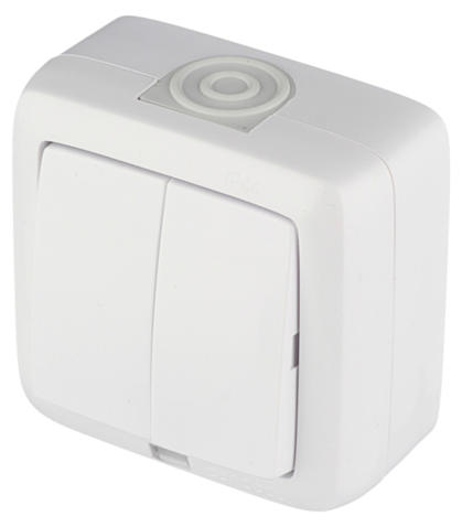  Розетки выключатели «ALFA IP44» открытой установки от HEGEL