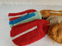 Тапочки-следочки вязанные