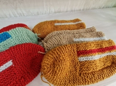 Тапочки-следочки вязанные