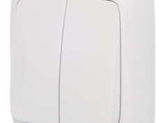 Серия розеток выключателей ALFA открытой установки от HEGEL 