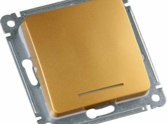 Серия розеток выключателей MASTER цвет золото от HEGEL 