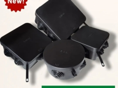 Коробка для наружного монтажа IP55 HEGEL чёрные