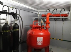 Монтаж агрегатной порошковой системы пожаротушения